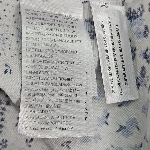 Calvin Klein Jeans White Spotted Button-Down Shirt Long Sleeve Men's Size L - Picture 9 of 10